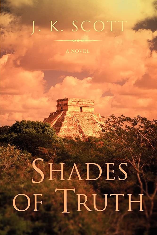 A book cover with an image of the mayan ruins.